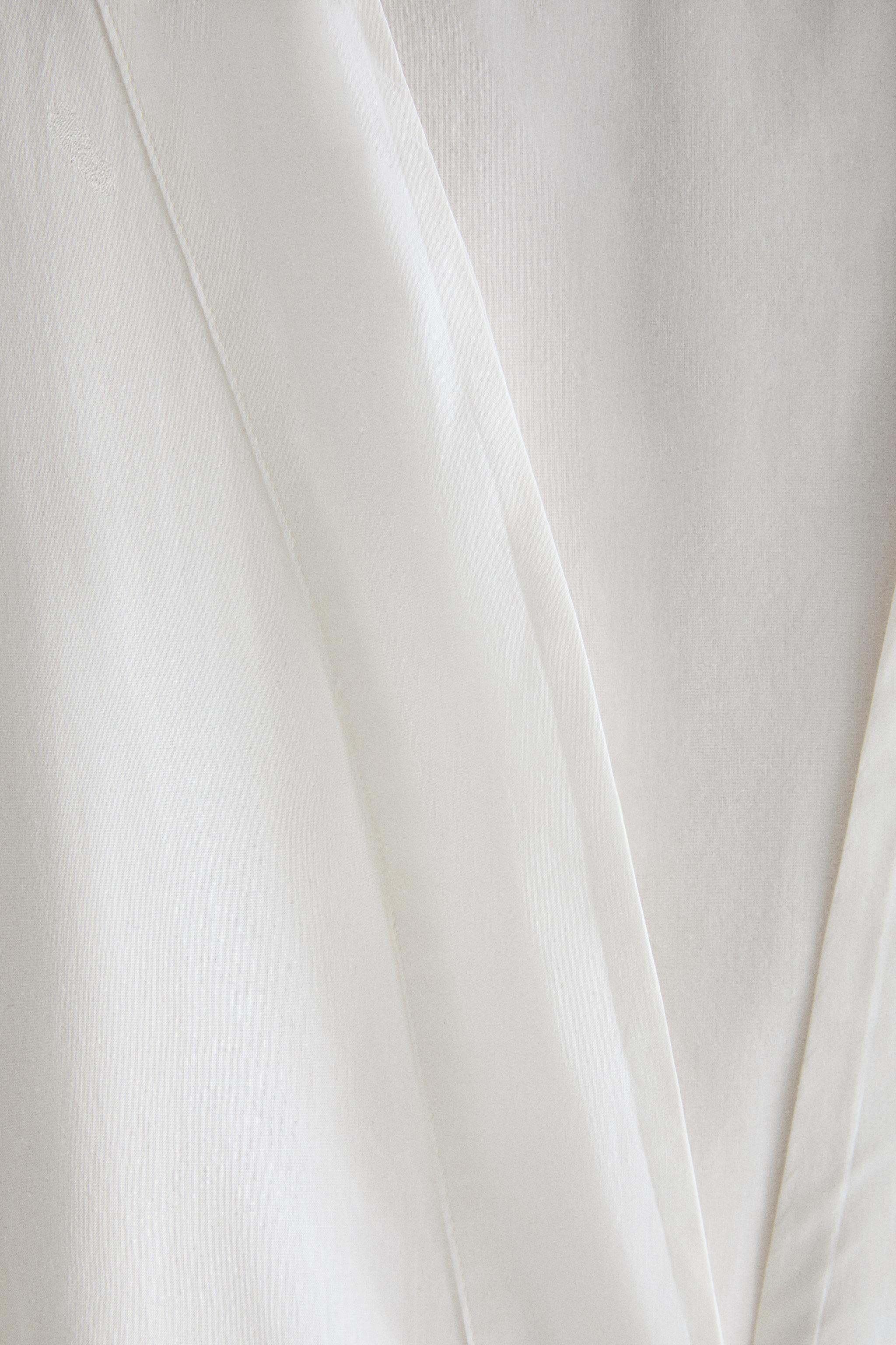 EMBROIDERED COTTON ROBE